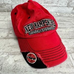 NEW Hampshire Motor Speedway race baseball cap live free and race red‎ black